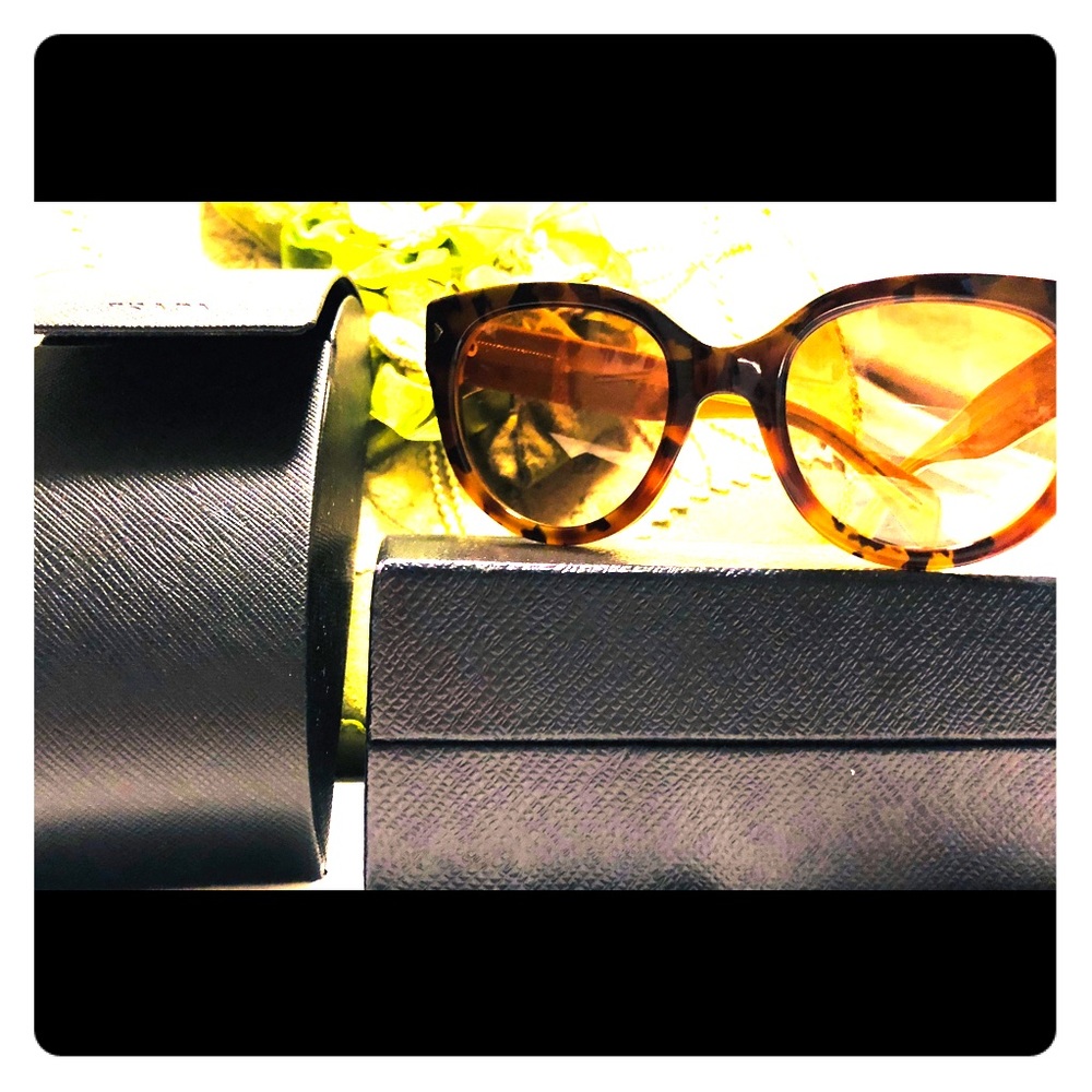 Prada Women’s Tortoise Shell Butterfly Sunglasses